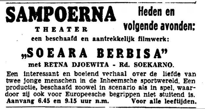 Soeara Berbisa poster