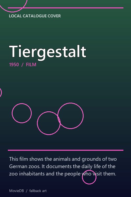 Tiergestalt poster