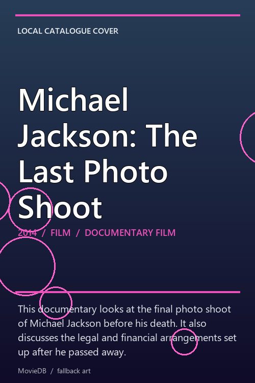 Michael Jackson: The Last Photo Shoot poster