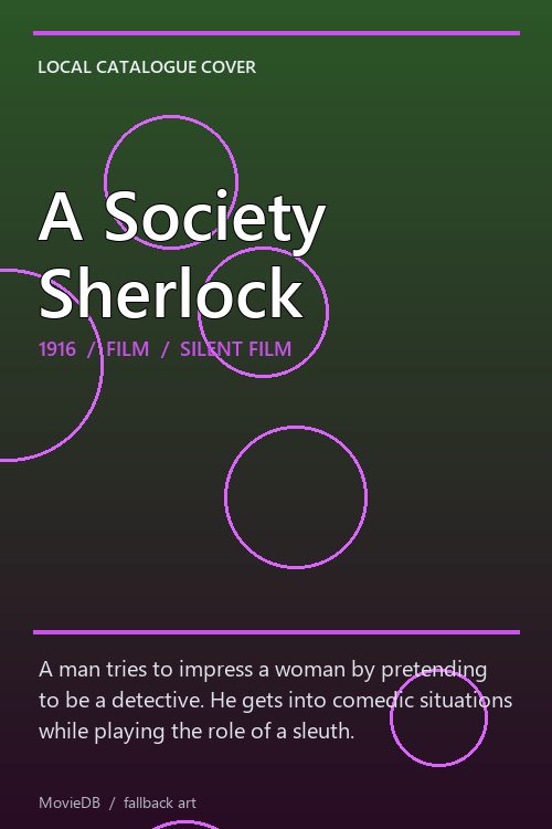 A Society Sherlock poster