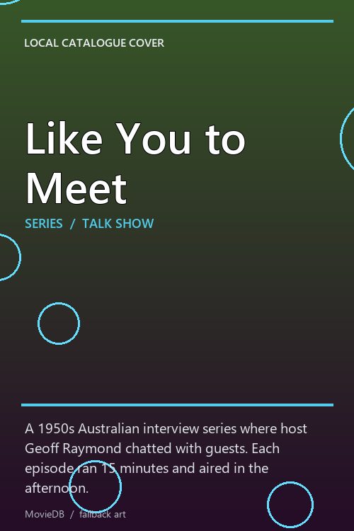 Like You to Meet poster