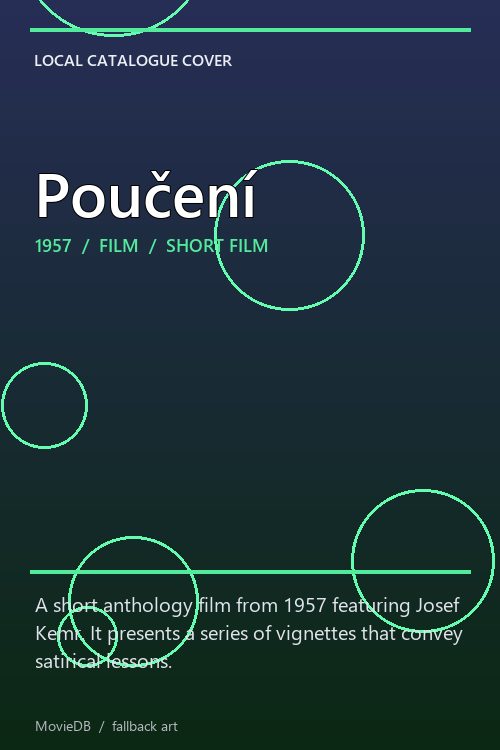 Poučení poster