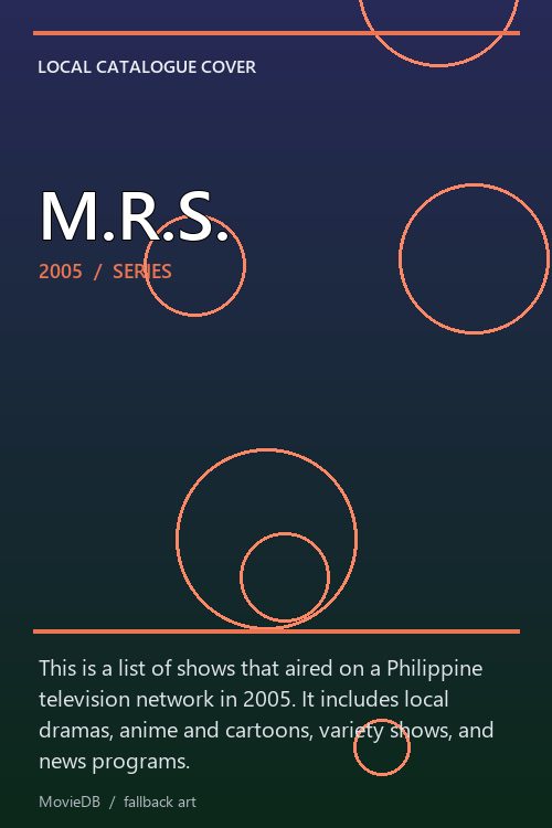 M.R.S. poster