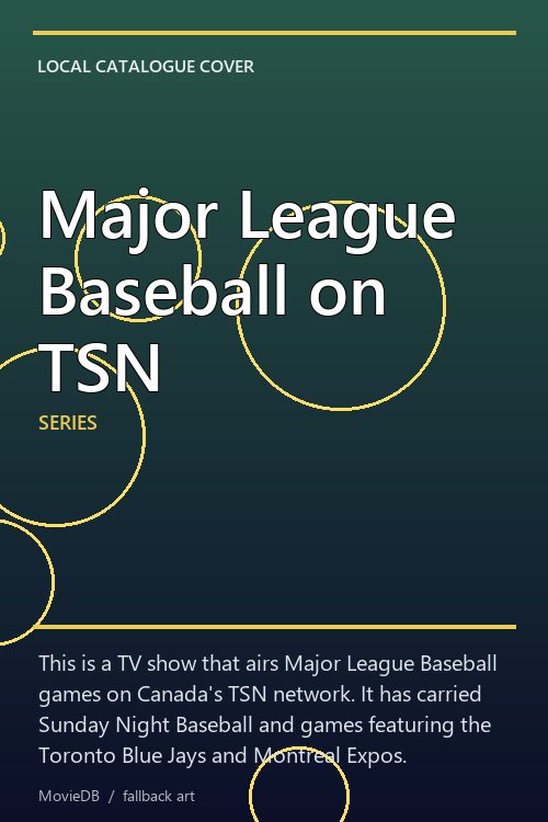 Major League Baseball on TSN poster