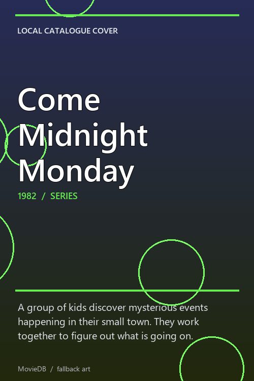 Come Midnight Monday poster