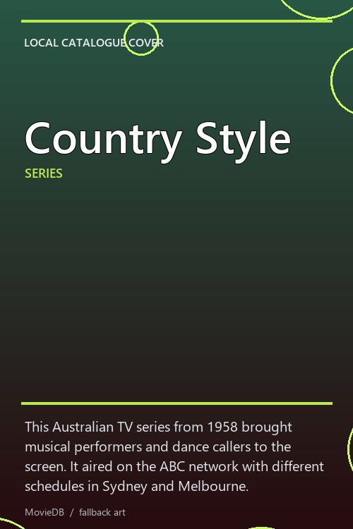 Country Style poster