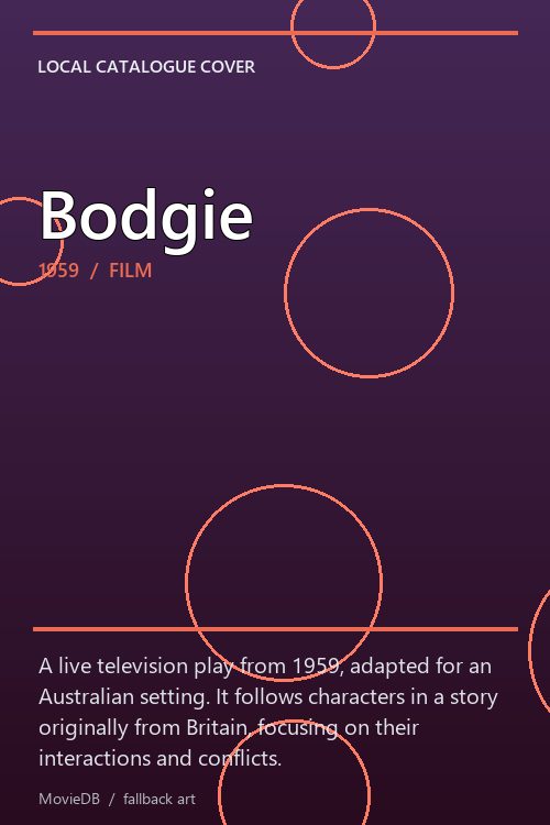 Bodgie poster