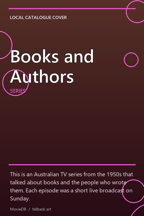 Books and Authors poster
