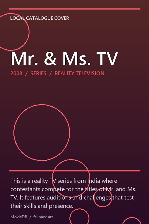 Mr. & Ms. TV poster