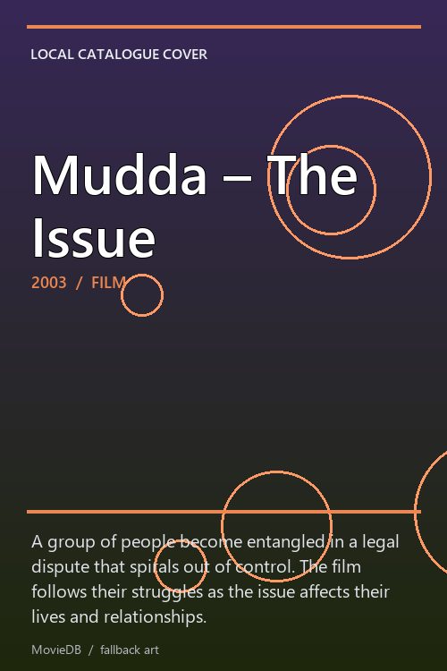 Mudda – The Issue poster