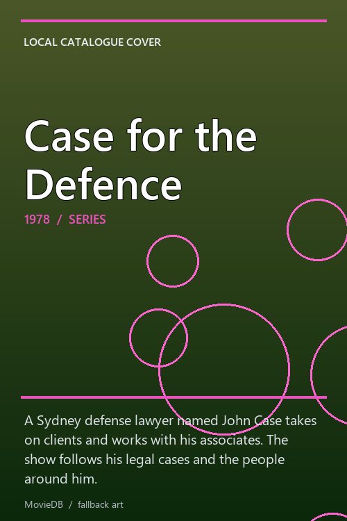 Case for the Defence poster