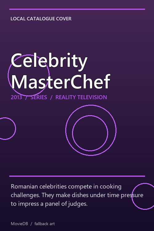 Celebrity MasterChef poster