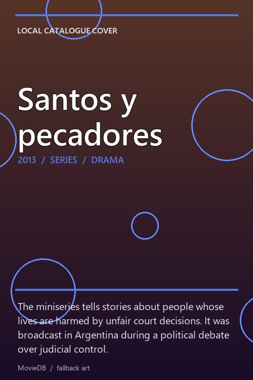 Santos y pecadores poster