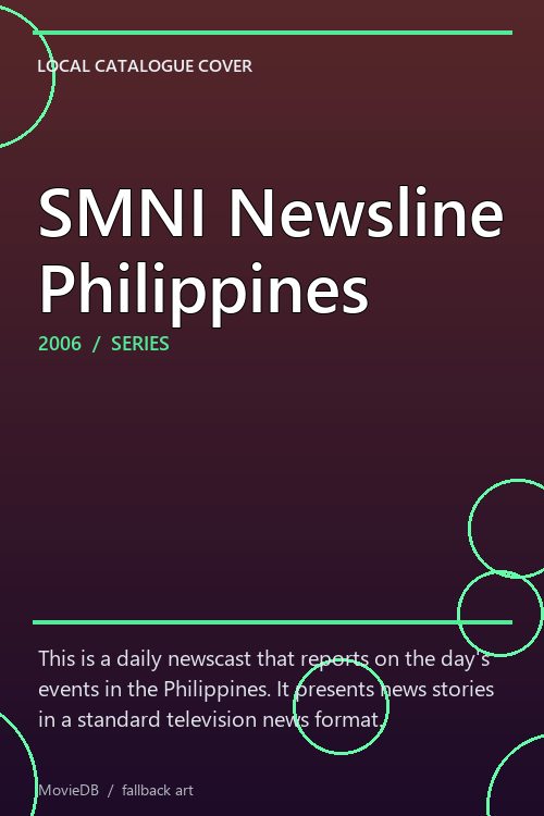SMNI Newsline Philippines poster