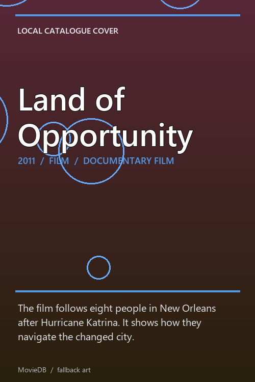 Land of Opportunity poster