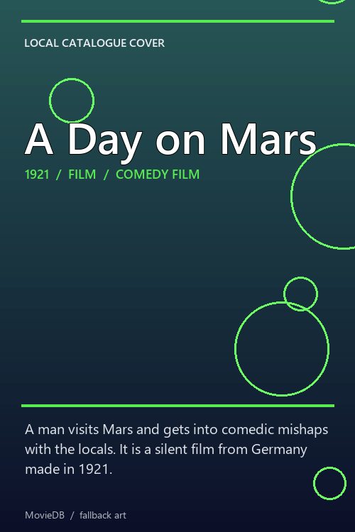 A Day on Mars poster