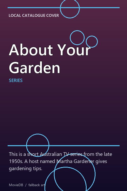 About Your Garden poster