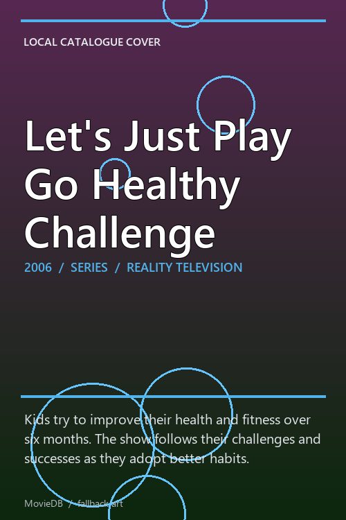 Let's Just Play Go Healthy Challenge poster