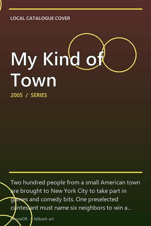 My Kind of Town poster