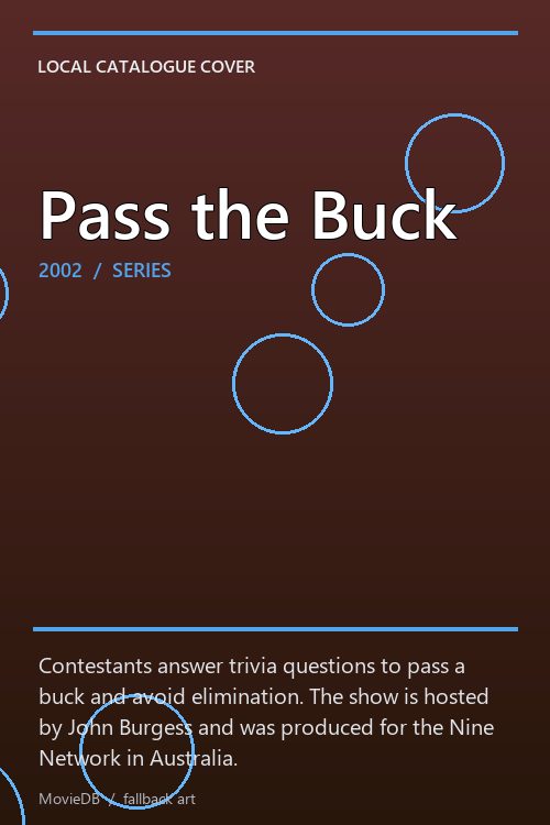 Pass the Buck poster