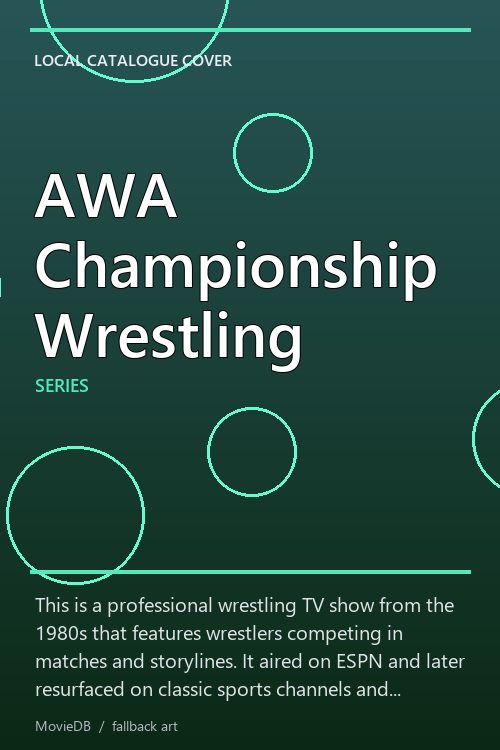 AWA Championship Wrestling poster