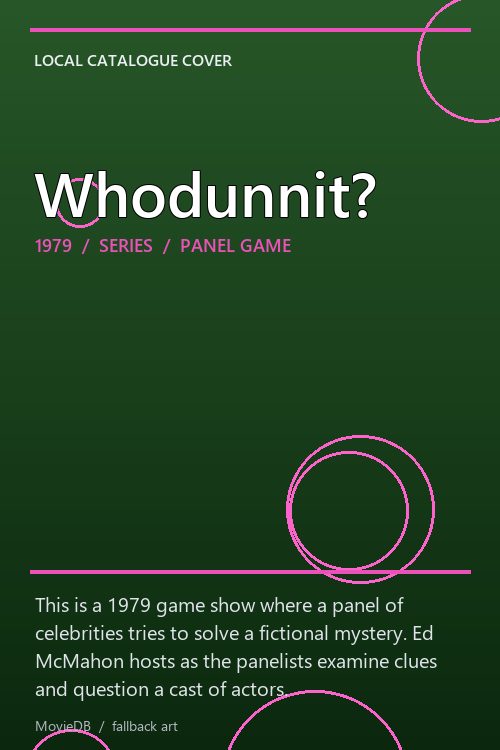 Whodunnit? poster