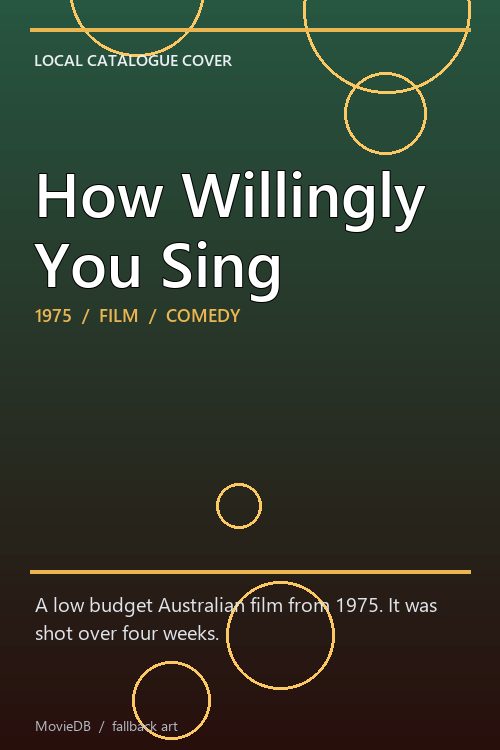 How Willingly You Sing poster