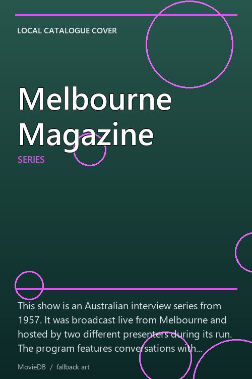 Melbourne Magazine poster