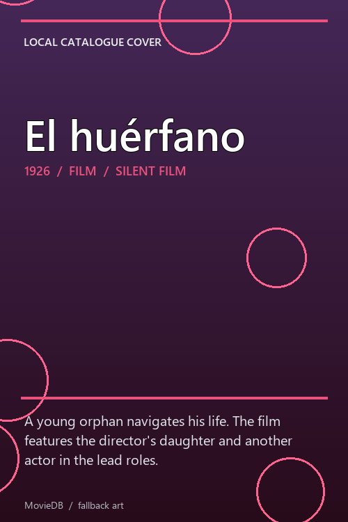 El huérfano poster