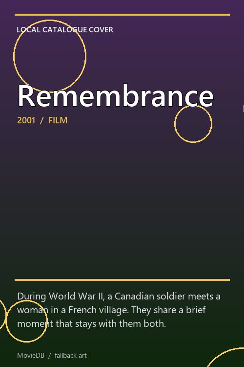 Remembrance poster