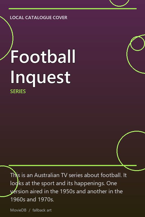 Football Inquest poster