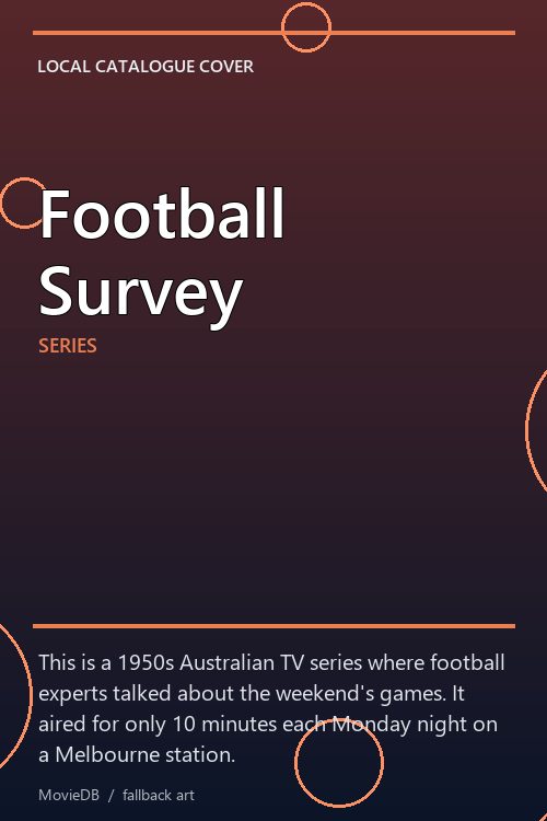 Football Survey poster