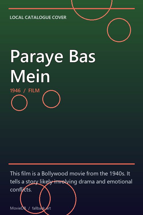 Paraye Bas Mein poster