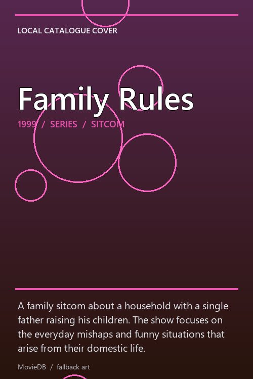 Family Rules poster