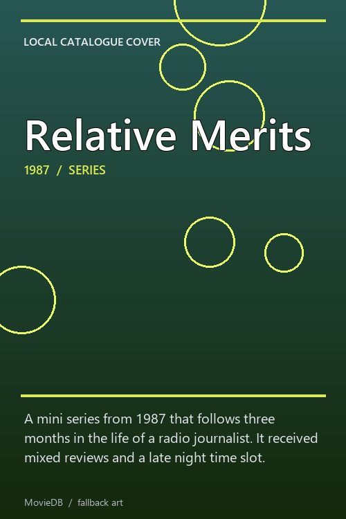 Relative Merits poster