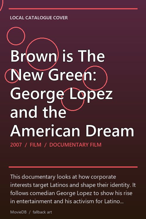 Brown is The New Green: George Lopez and the American Dream poster