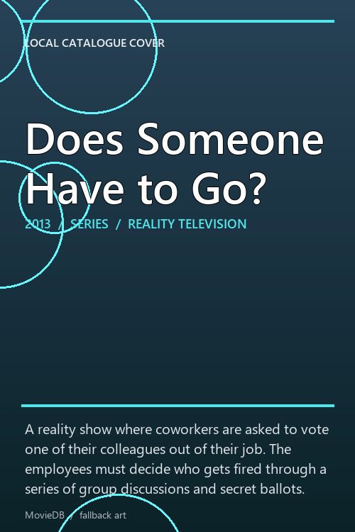 Does Someone Have to Go? poster