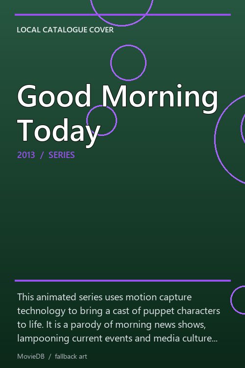 Good Morning Today poster