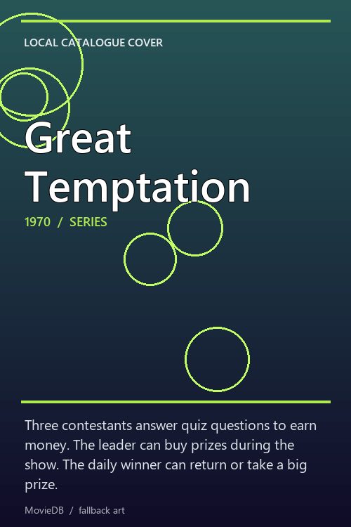 Great Temptation poster