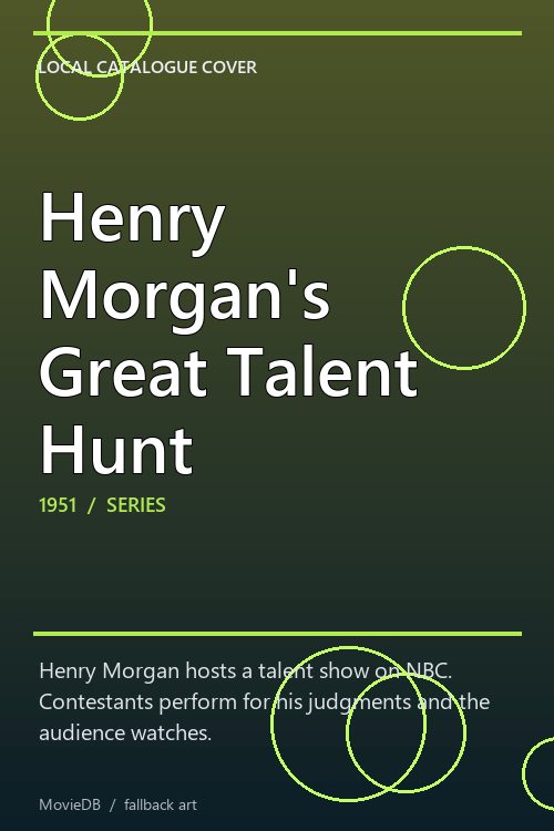 Henry Morgan's Great Talent Hunt poster
