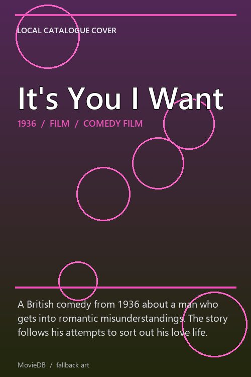 It's You I Want poster