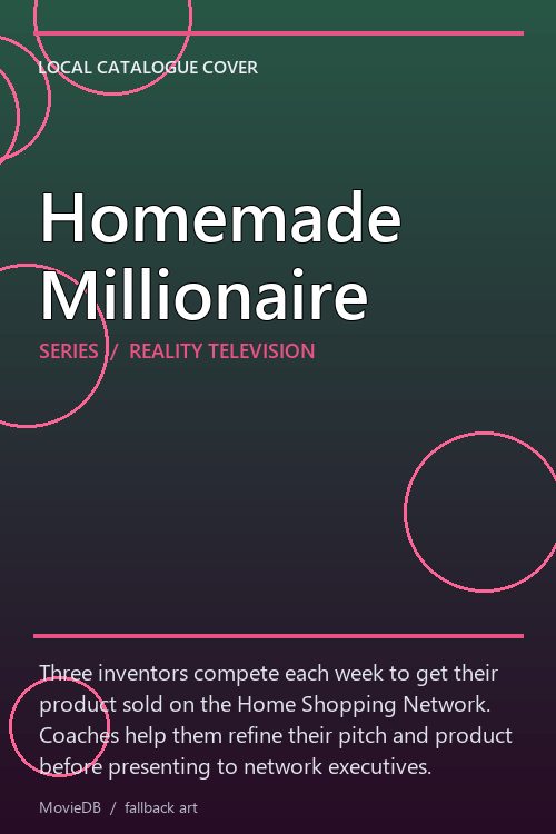 Homemade Millionaire poster