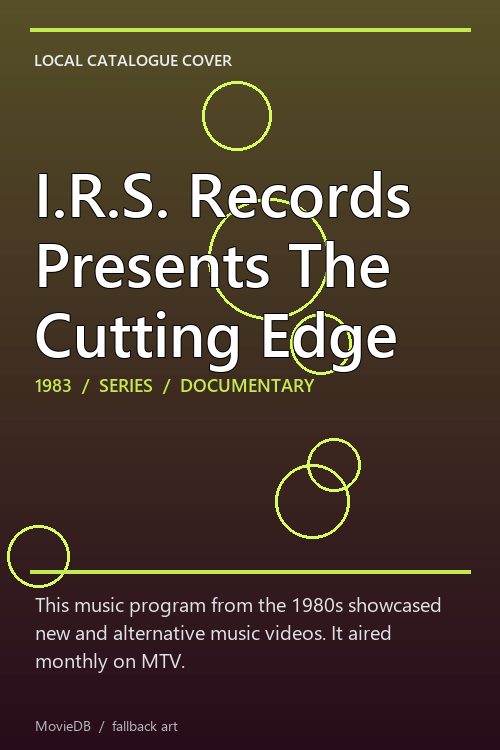 I.R.S. Records Presents The Cutting Edge poster