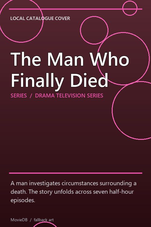 The Man Who Finally Died poster