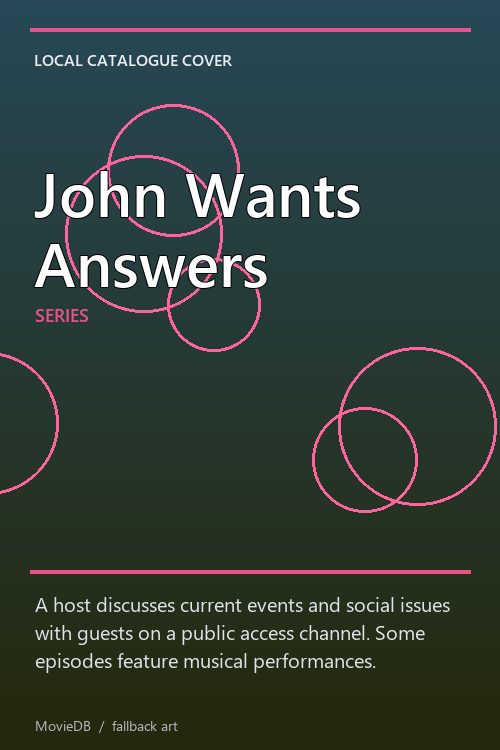John Wants Answers poster