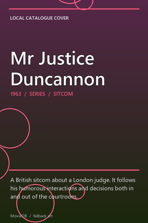 Mr Justice Duncannon poster