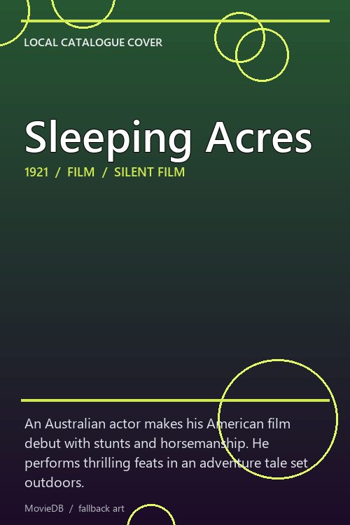 Sleeping Acres poster