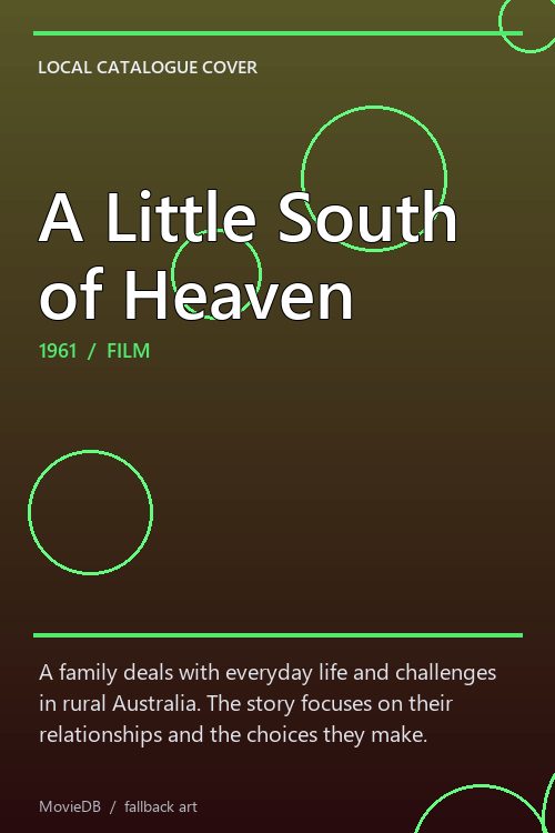 A Little South of Heaven poster