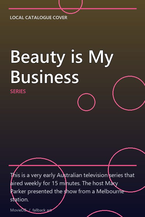 Beauty is My Business poster