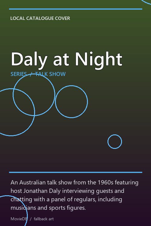 Daly at Night poster